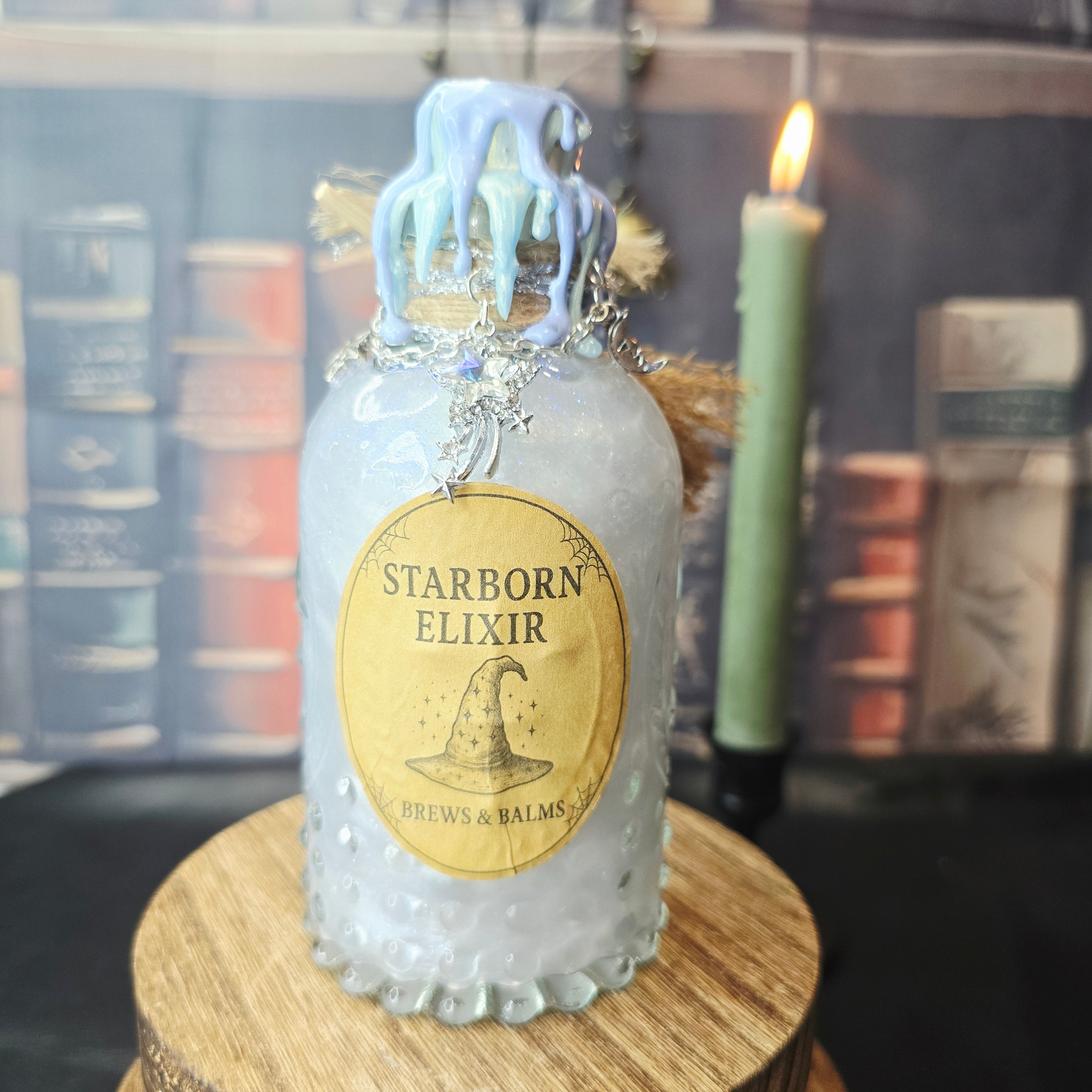 Handmade Starborn Elixir A Celestial Decorative Potion Bottle Prop