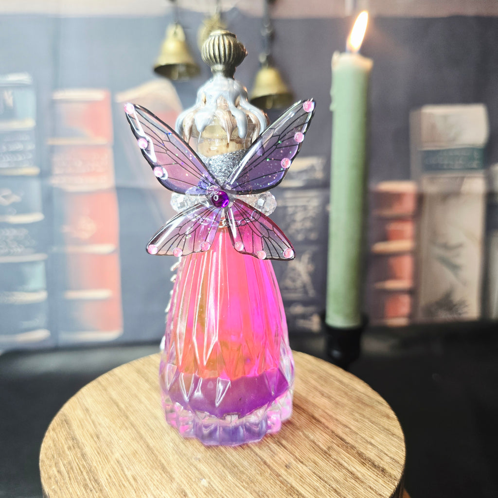 Handmade Fairy Glow Decorative Potion Bottle Prop Color Changing Pink to Purple
