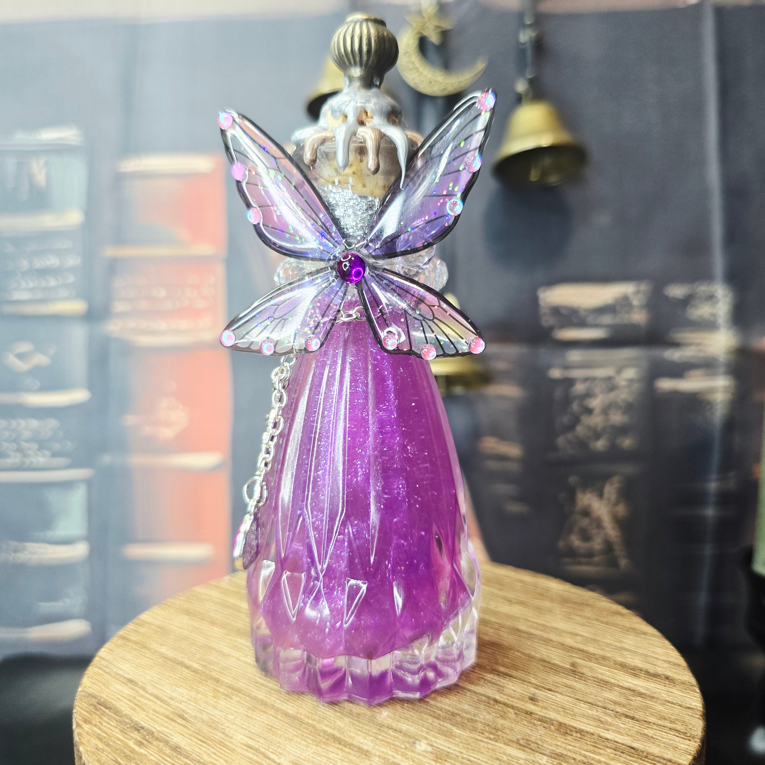 Handmade Fairy Glow Decorative Potion Bottle Prop Color Changing Pink to Purple
