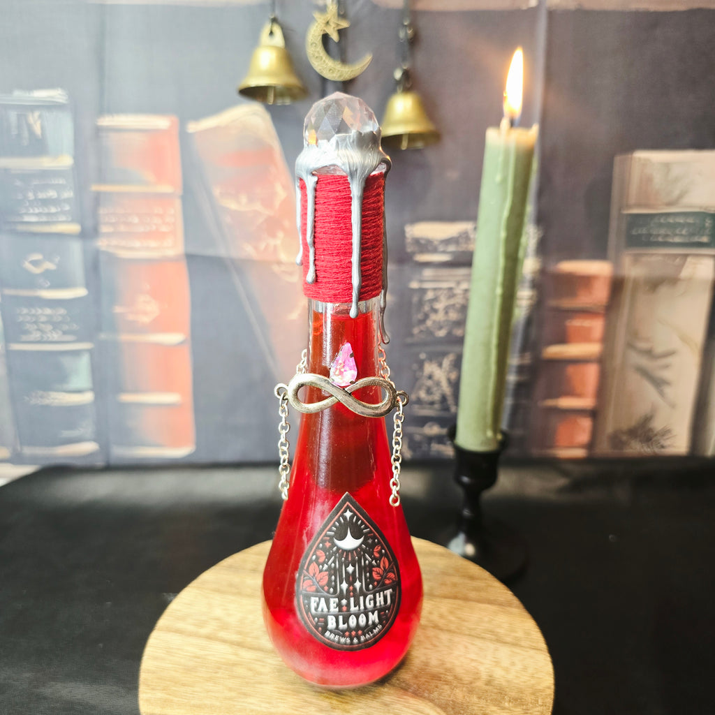 Handmade Fae Light Bloom Color Changing Decorative Potion Bottle Prop
