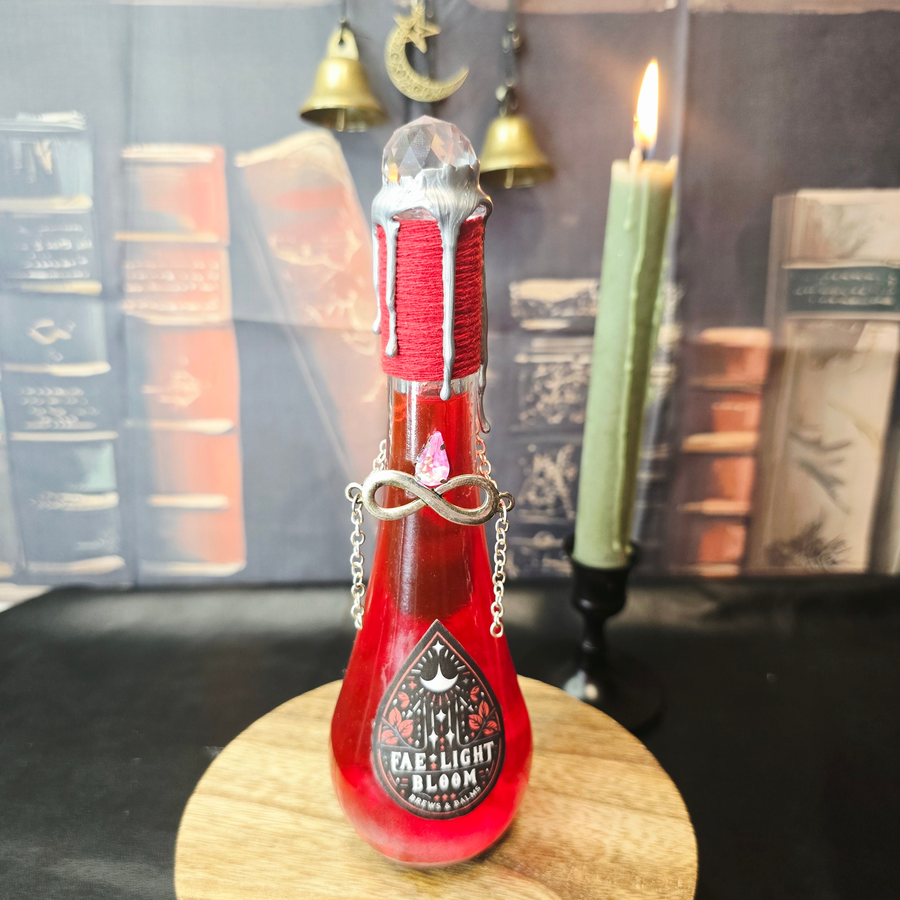 Handmade Fae Light Bloom Color Changing Decorative Potion Bottle Prop