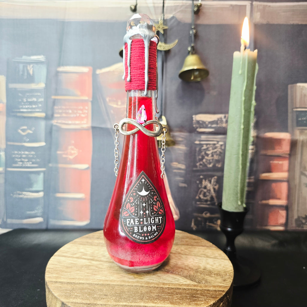 Handmade Fae Light Bloom Color Changing Decorative Potion Bottle Prop