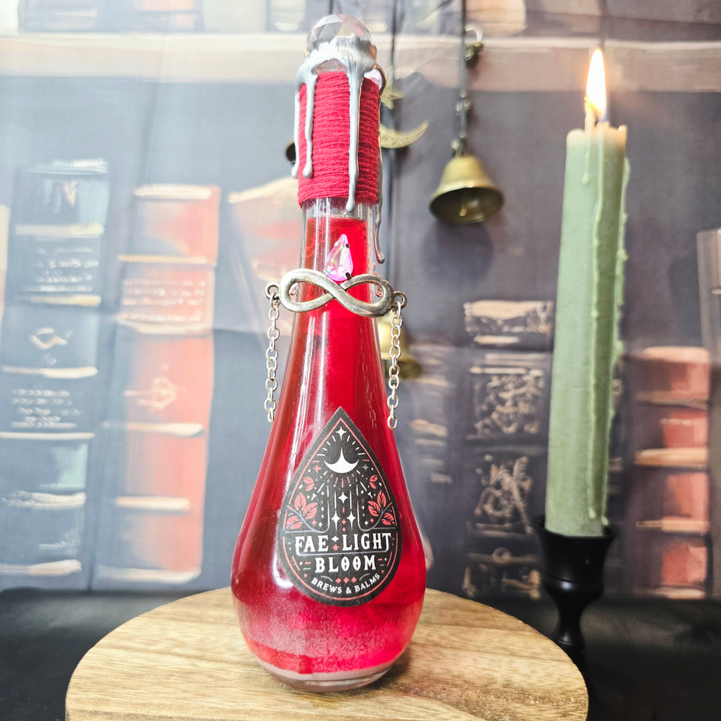Handmade Fae Light Bloom Color Changing Decorative Potion Bottle Prop