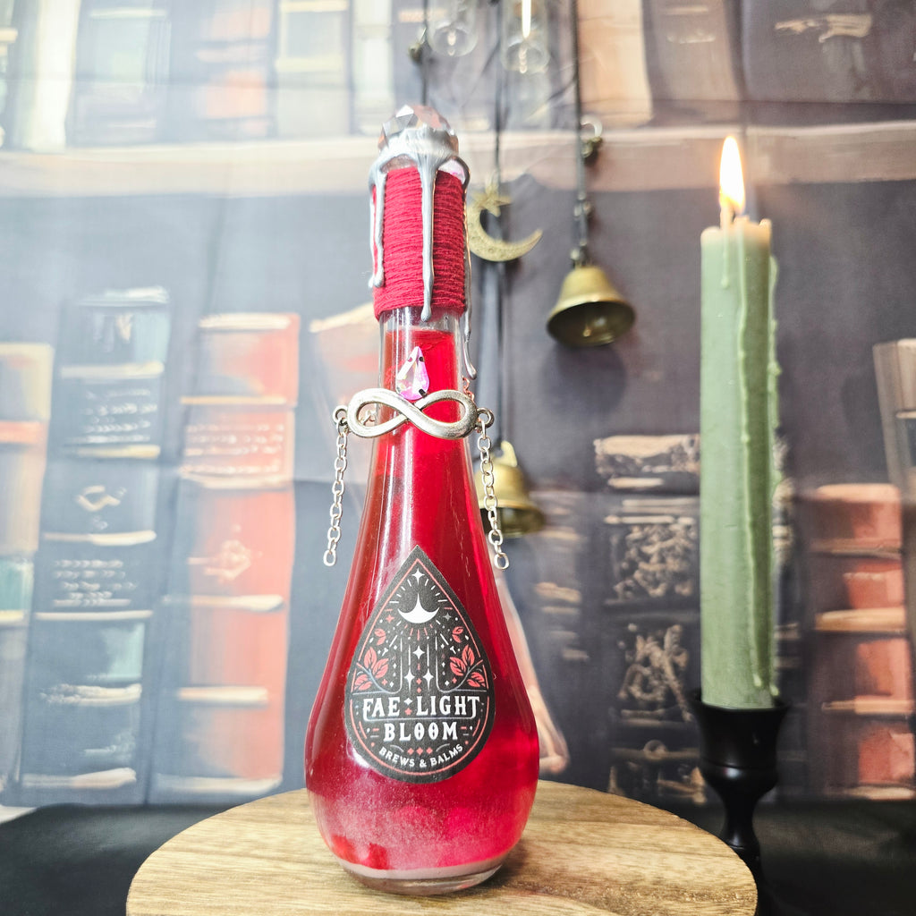 Handmade Fae Light Bloom Color Changing Decorative Potion Bottle Prop
