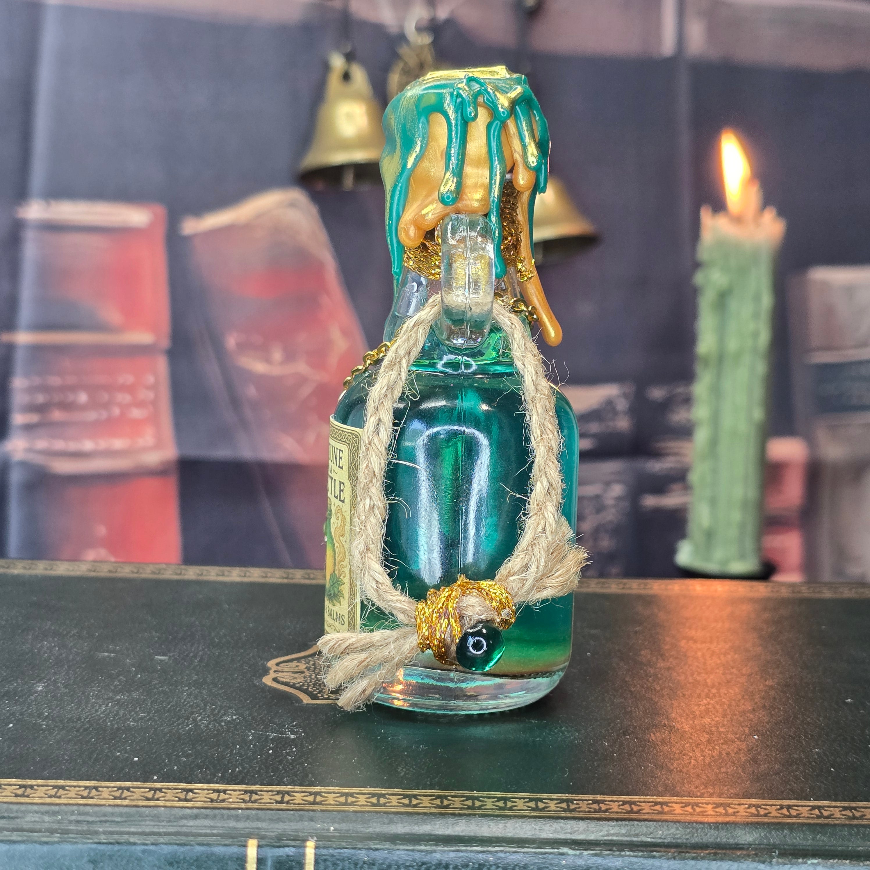 Handmade Fortune In A Bottle Potion Prop A Color Changing decorative bottle
