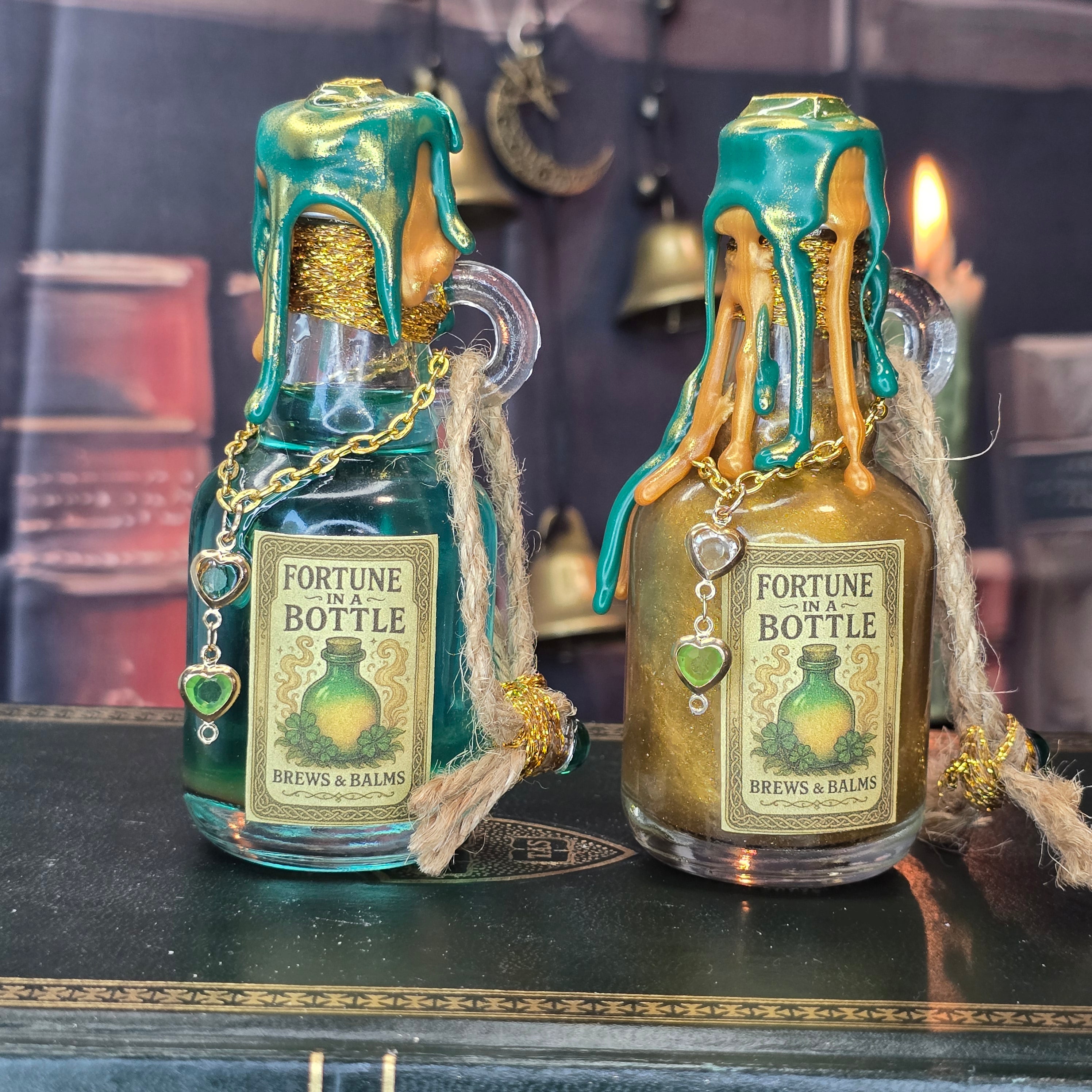 Handmade Fortune In A Bottle Potion Prop A Color Changing decorative bottle