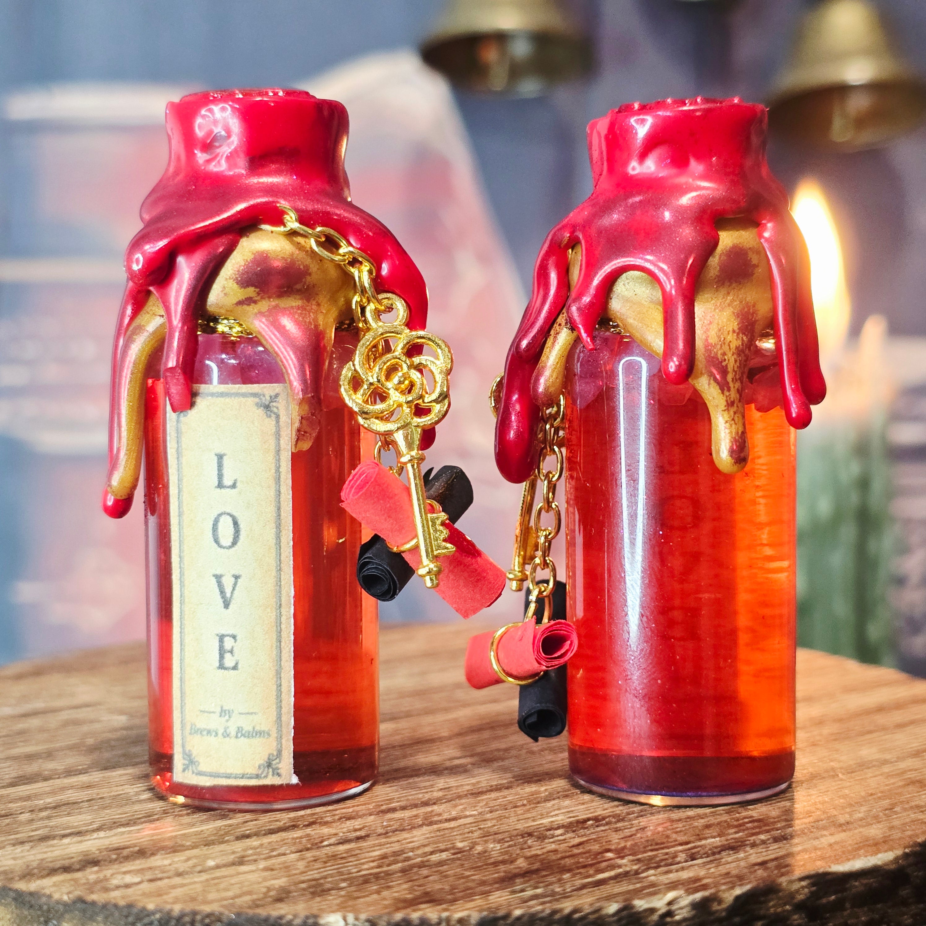 Handmade Mini affirmation decorative potion bottles - Believe - Love - Magic - Halo - Thrive - Stargazer - Shimmer