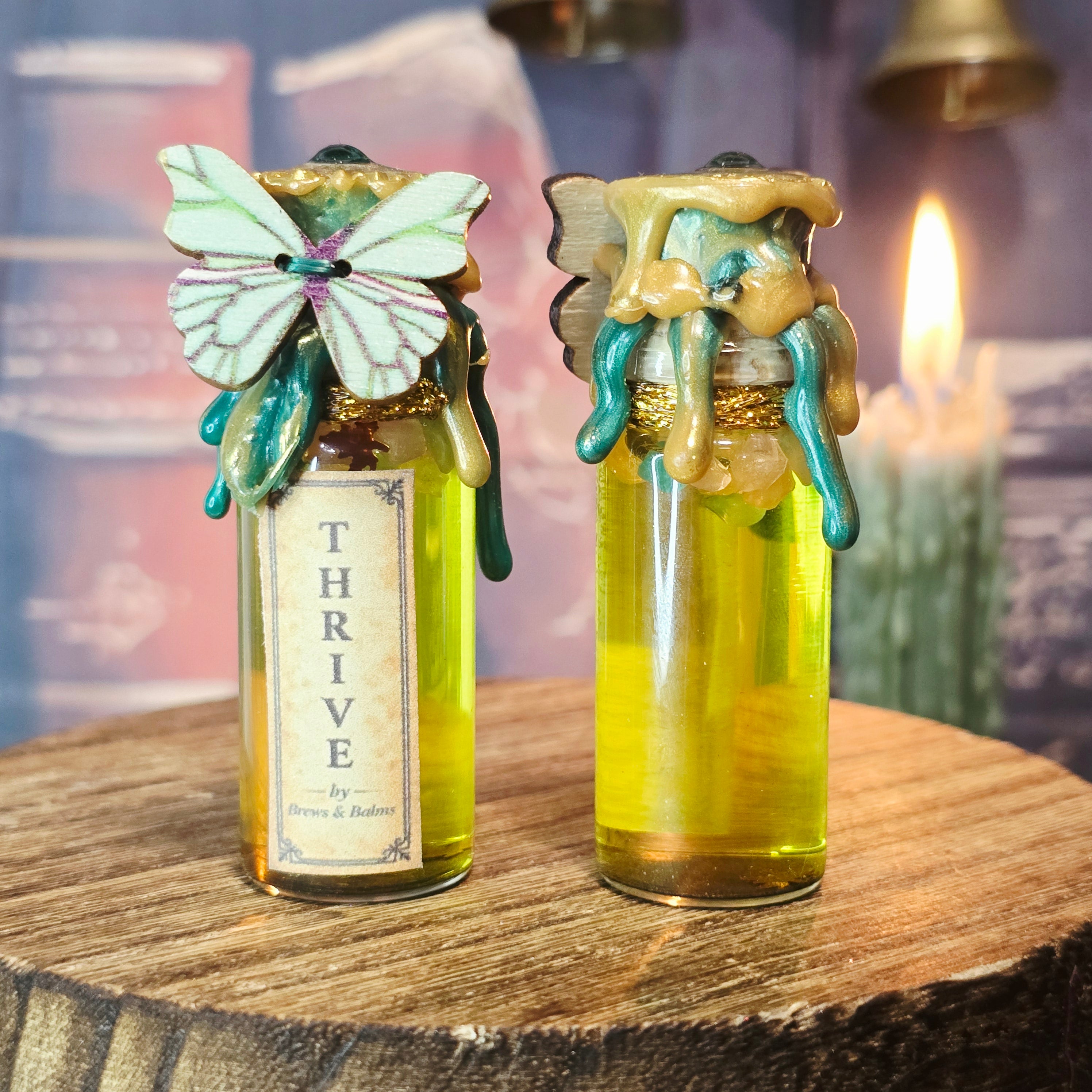 Handmade Mini affirmation decorative potion bottles - Believe - Love - Magic - Halo - Thrive - Stargazer - Shimmer