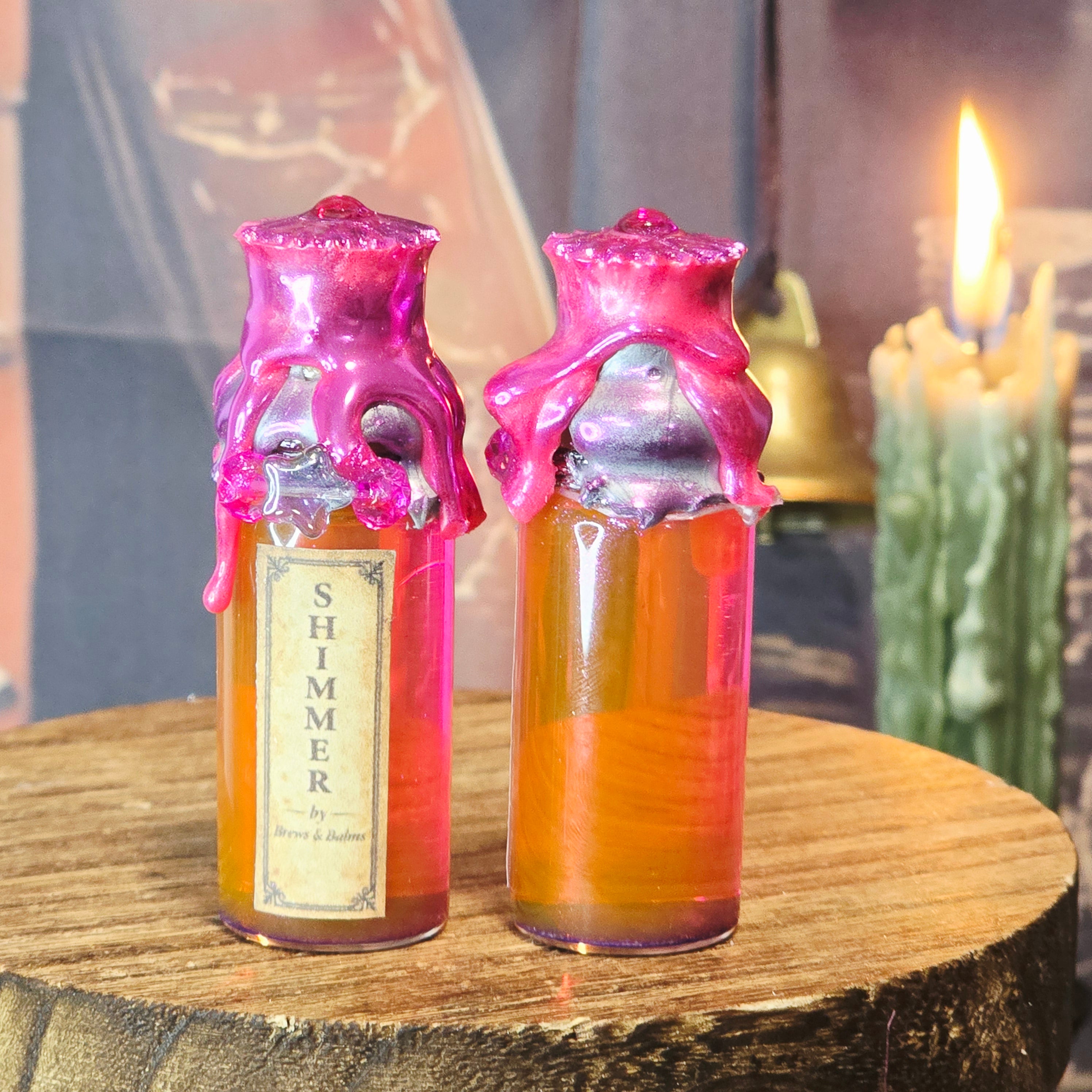 Handmade Mini affirmation decorative potion bottles - Believe - Love - Magic - Halo - Thrive - Stargazer - Shimmer