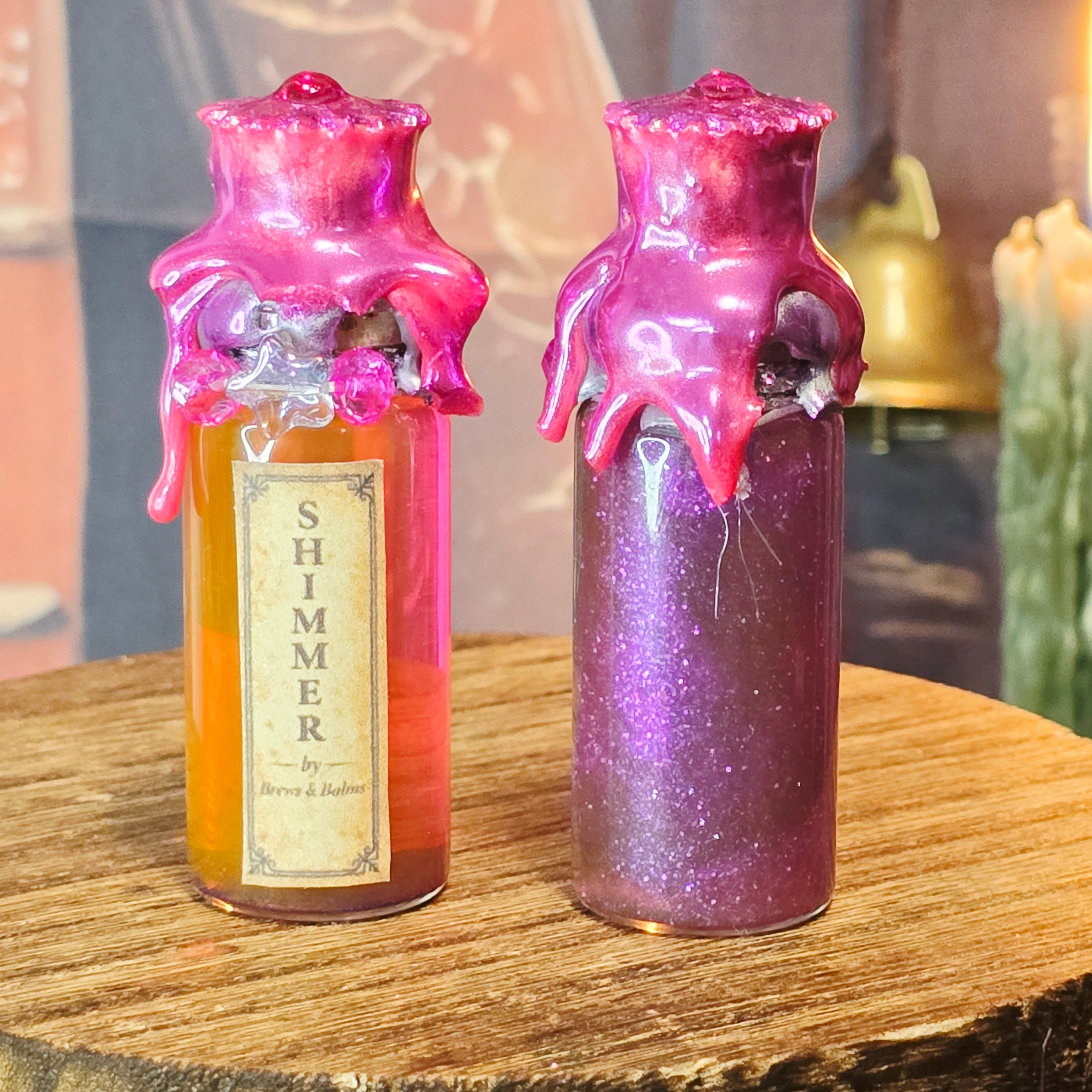 Handmade Mini affirmation decorative potion bottles - Believe - Love - Magic - Halo - Thrive - Stargazer - Shimmer
