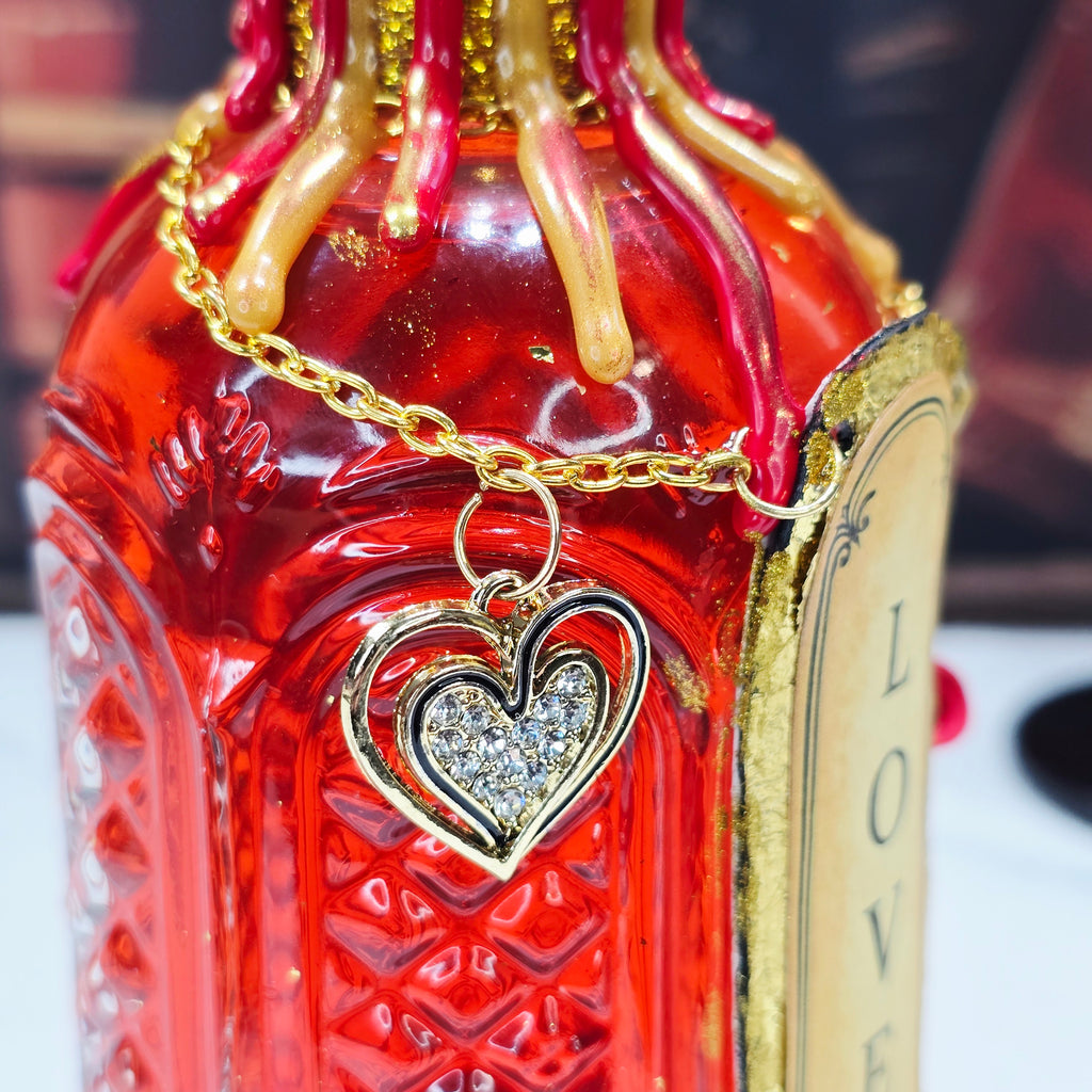 Handmade LOVE Affirmation Color-Changing Potion Bottle Prop Decorative Potion | Red to Purple