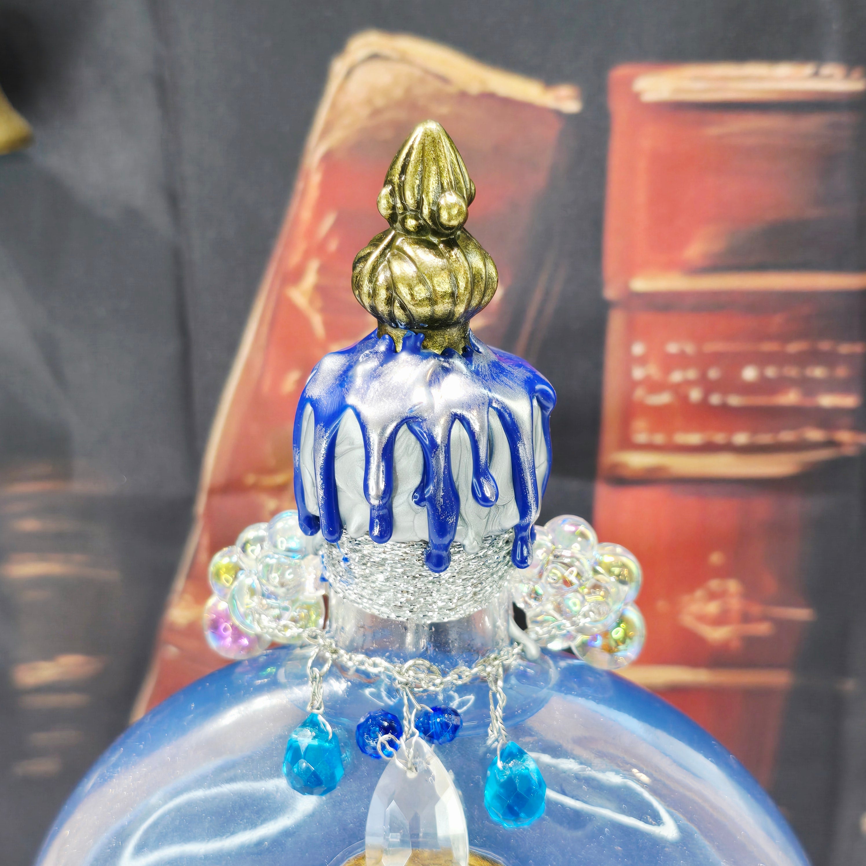 Handmade CLOUD ESSENCE Color-Changing Potion Bottle Prop Decorative Potion Clear Blue to Shimmering Opal