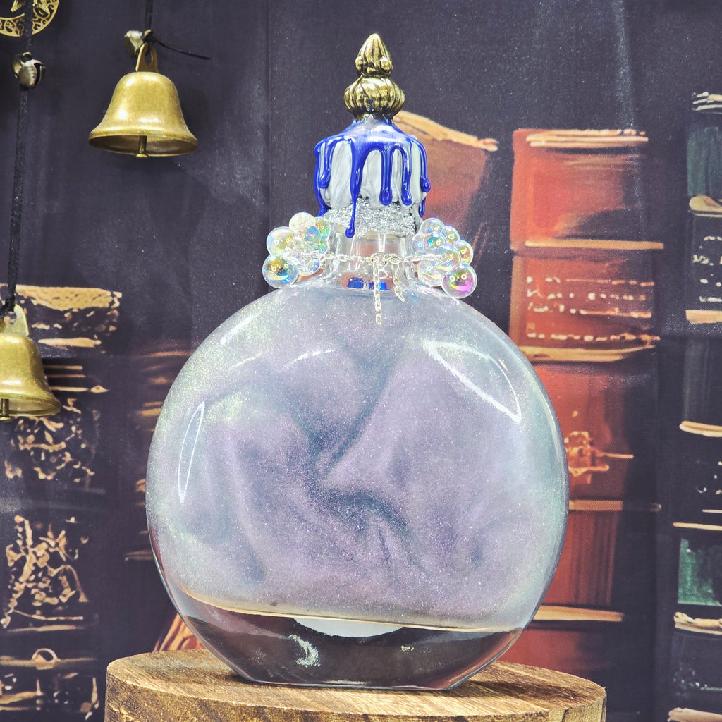 Handmade CLOUD ESSENCE Color-Changing Potion Bottle Prop Decorative Potion Clear Blue to Shimmering Opal