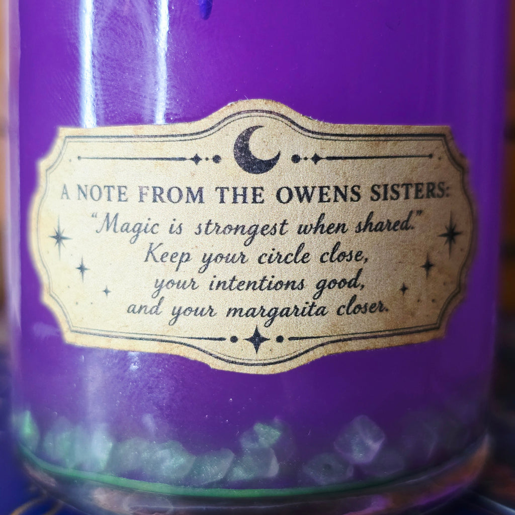 Handmade Midnight Margaritas Color Changing Decorative Potion Bottle 7" by Brews & Balms