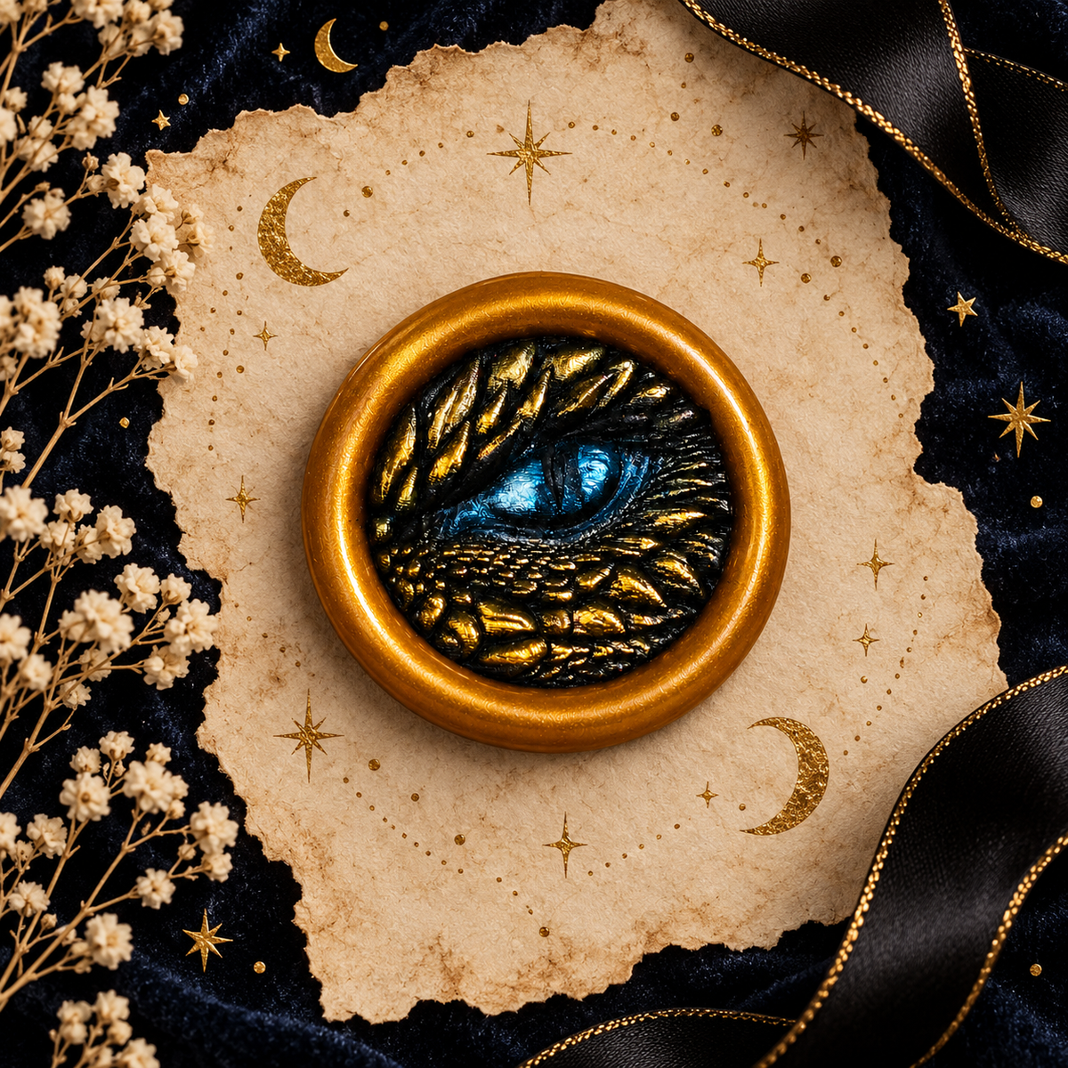 Handmade Dragon Eye Wax Seals Peel & Stick Multiple Colors