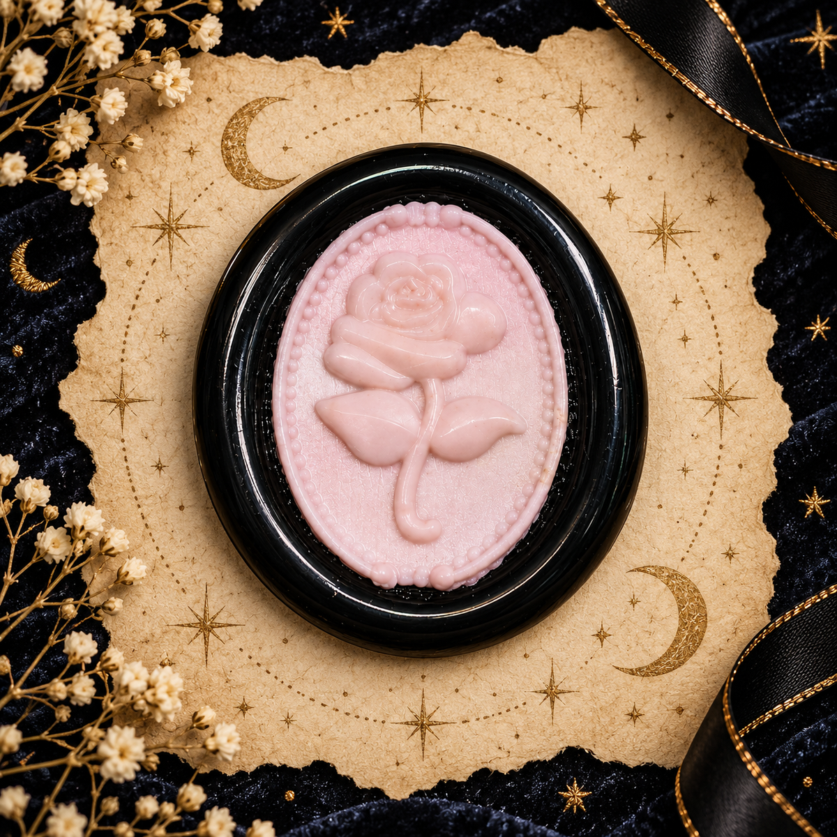 Handmade Gothic Rose Cameo Two Color Wax Seals Peel & Stick Multiple Colors