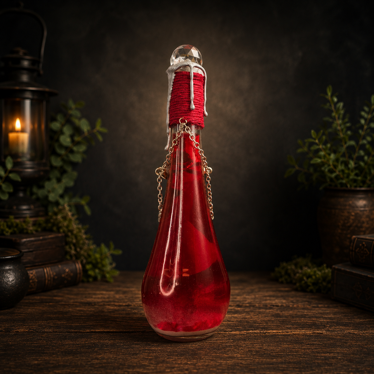 Handmade Fae Light Bloom Color Changing Decorative Potion Bottle Prop