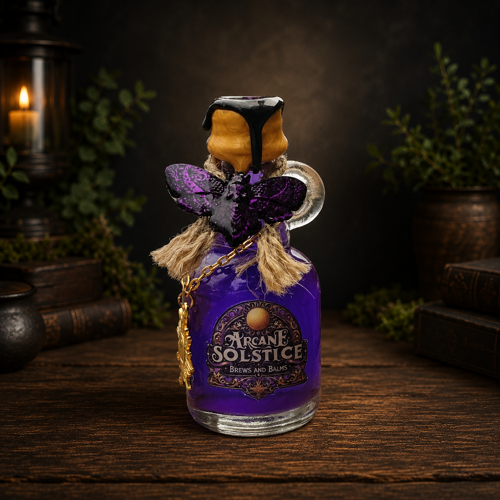 Handmade Arcane Solstice Color Changing Decorative Potion Bottle