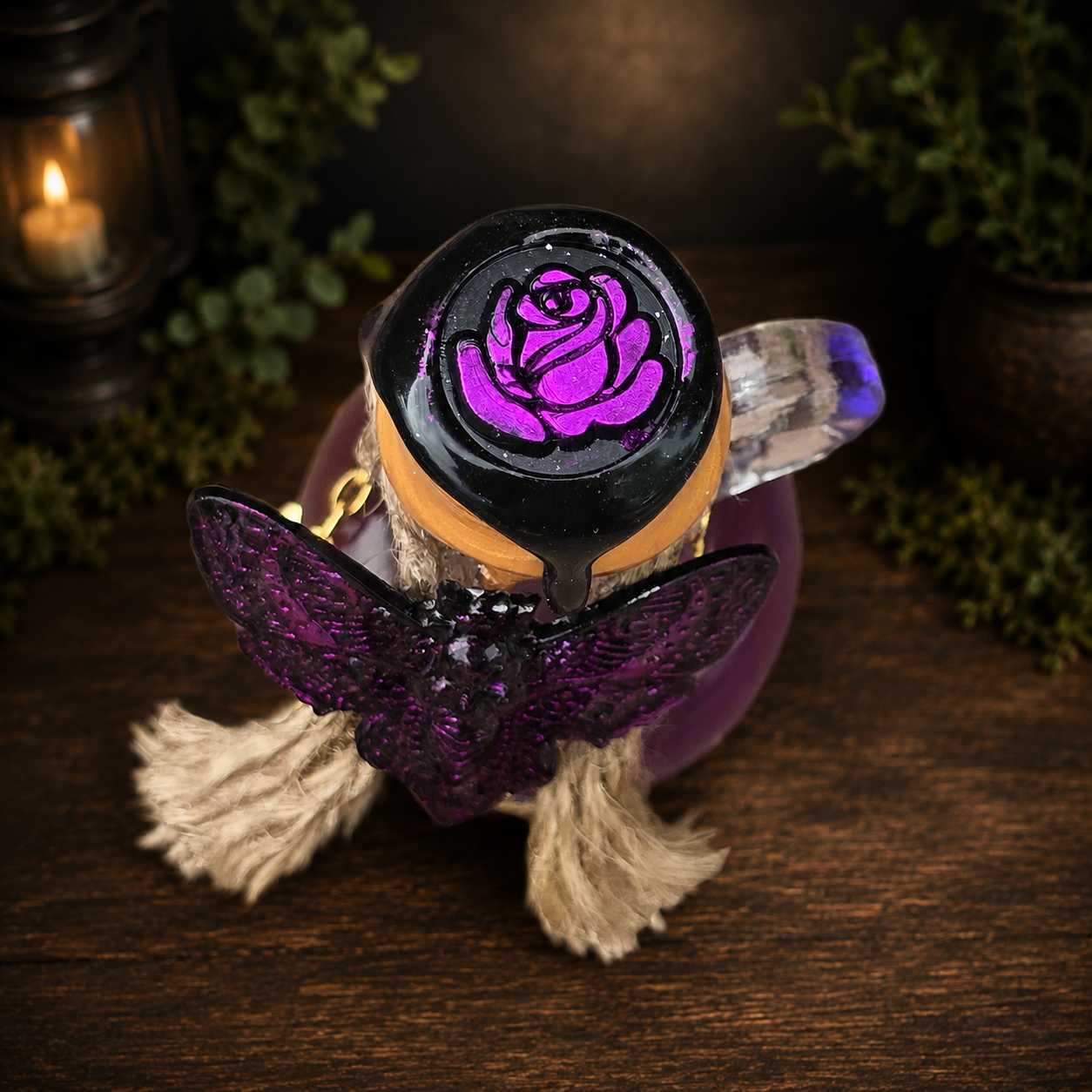 Handmade Arcane Solstice Color Changing Decorative Potion Bottle