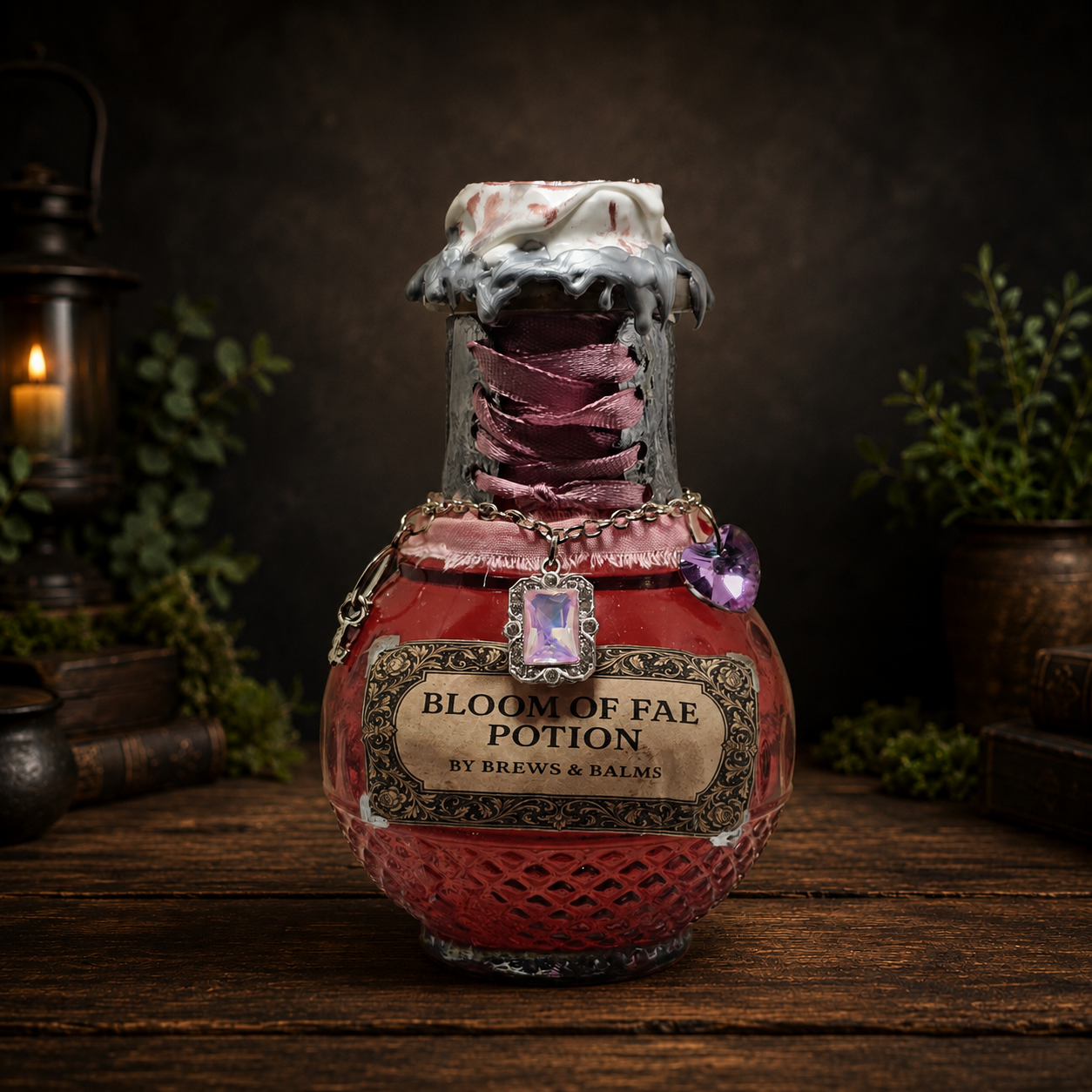 Handmade Bloom of Fae Color-Changing Decorative Potion Prop