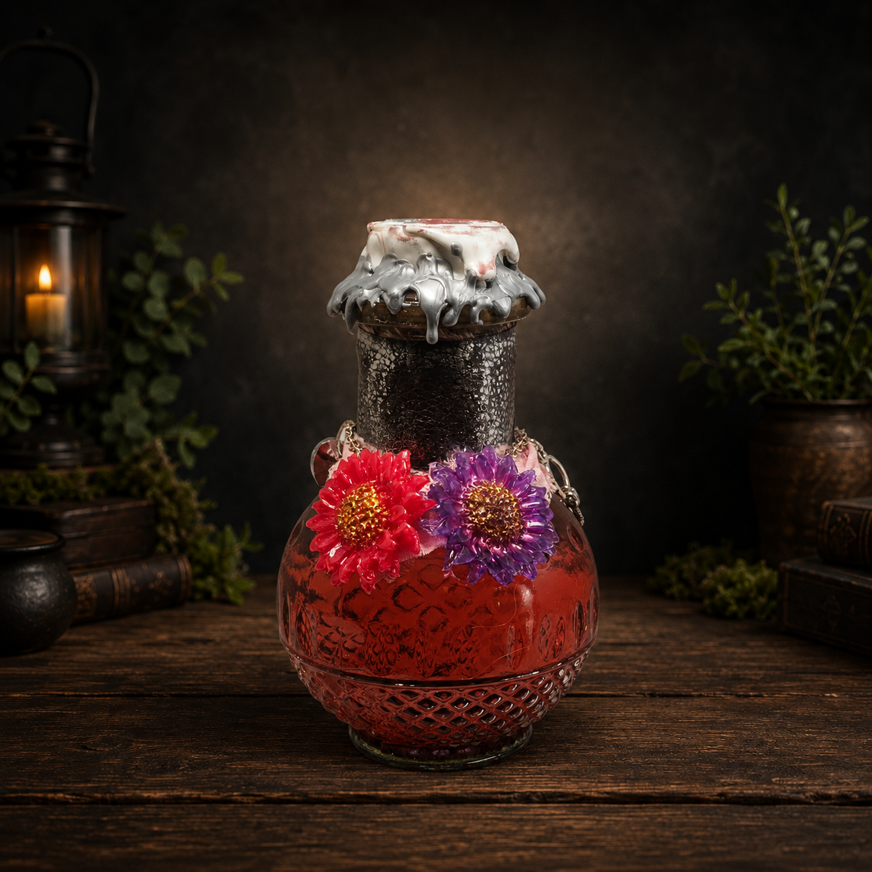 Handmade Bloom of Fae Color-Changing Decorative Potion Prop