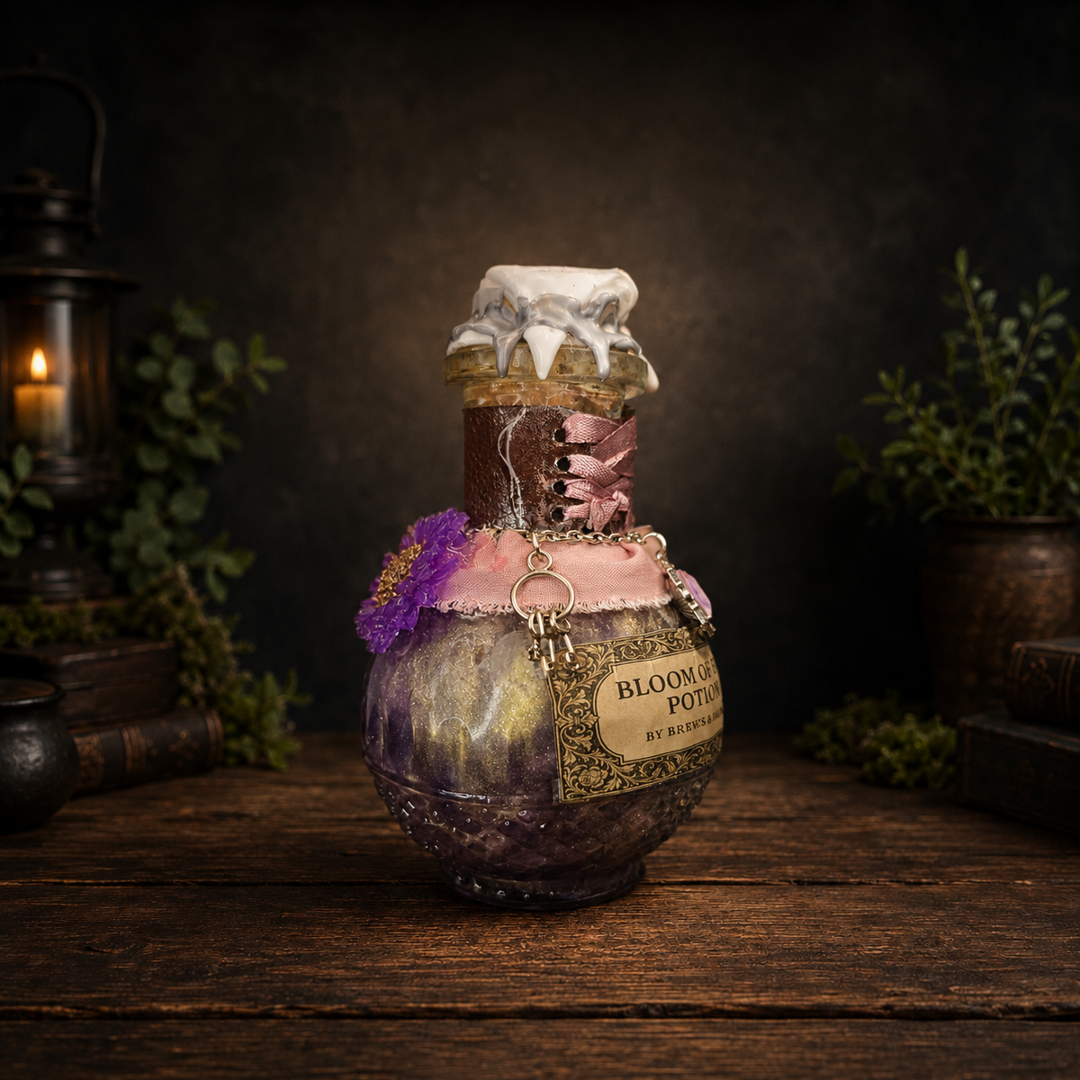 Handmade Bloom of Fae Color-Changing Decorative Potion Prop