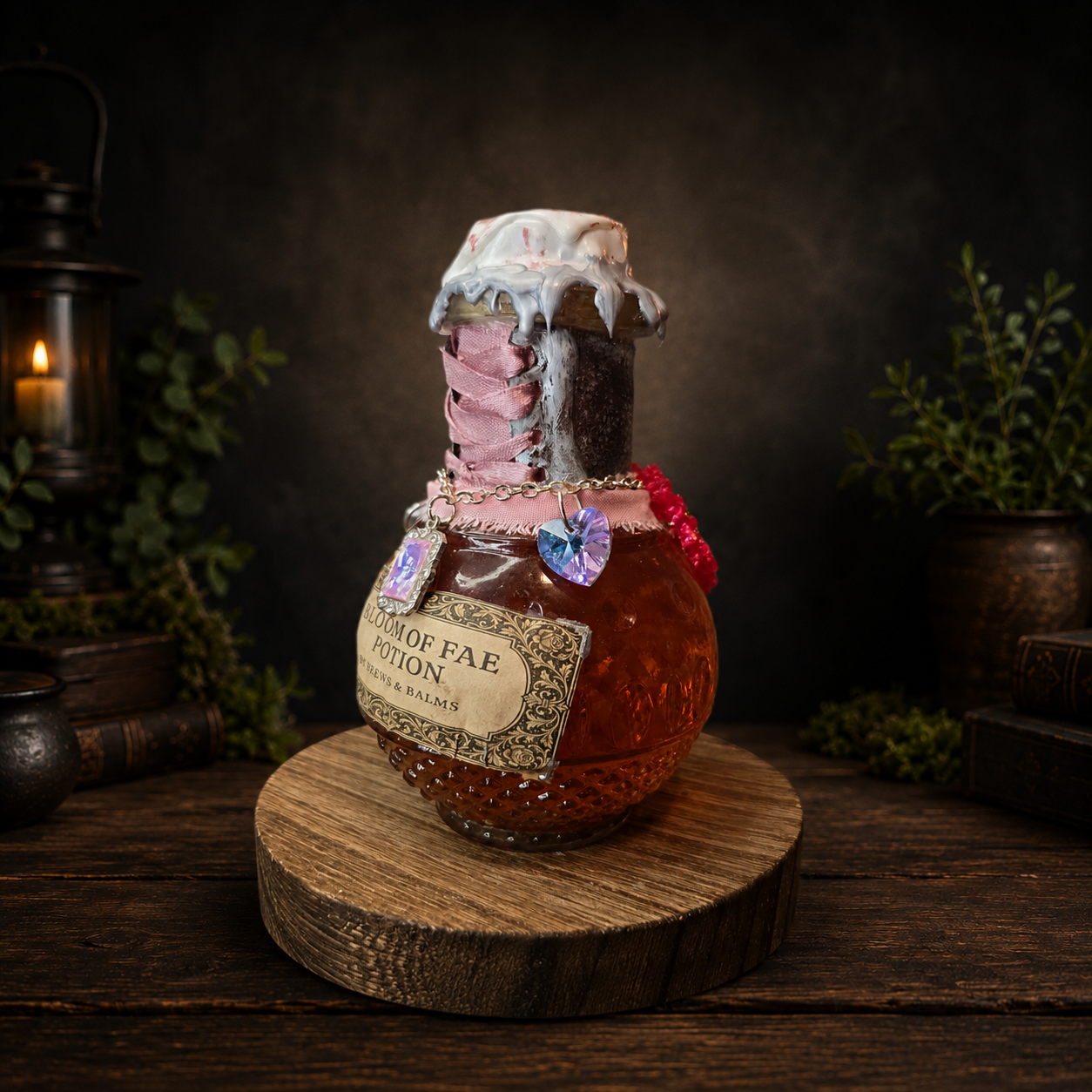 Handmade Bloom of Fae Color-Changing Decorative Potion Prop