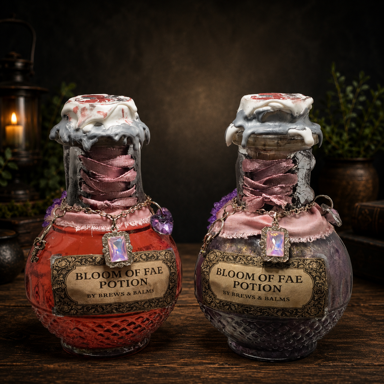 Handmade Bloom of Fae Color-Changing Decorative Potion Prop