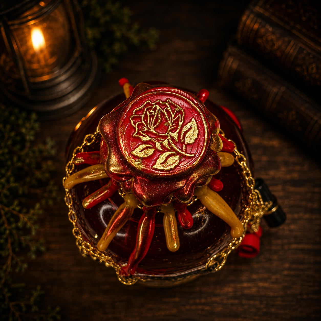 Handmade LOVE Affirmation Color-Changing Potion Bottle Prop Decorative Potion | Red to Purple