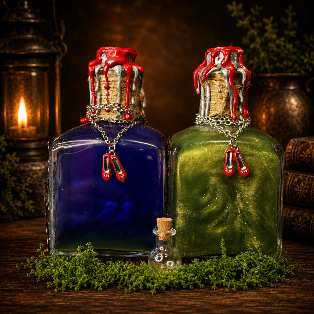 Handmade Over the Rainbow...Under the House Color Changing Potion Bottle Prop