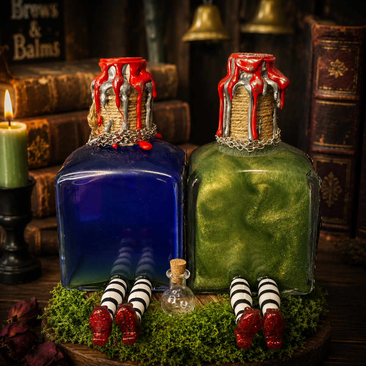 Handmade Over the Rainbow...Under the House Color Changing Potion Bottle Prop