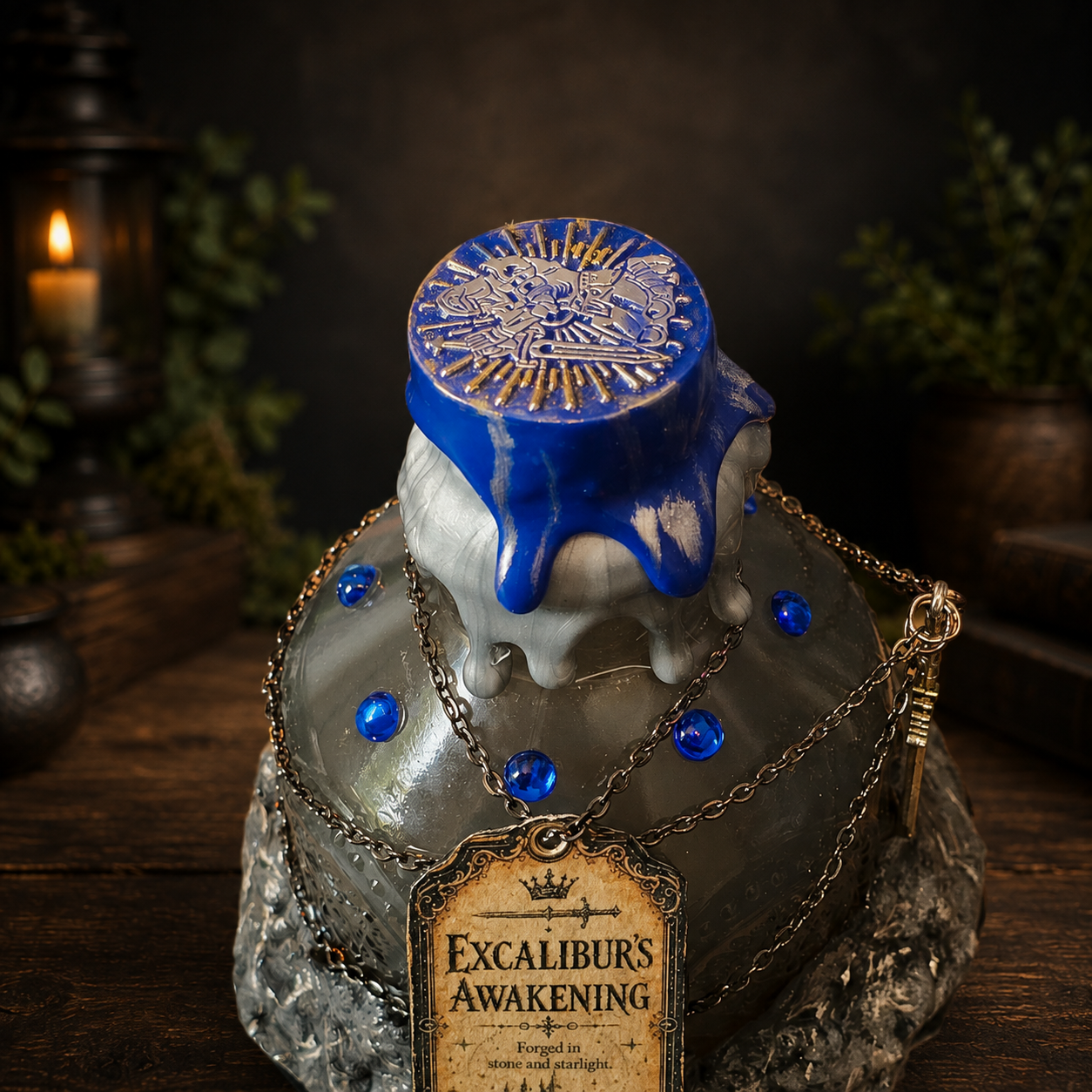 Handmade Excalibur’s Awakening A Color Changing Fantasy Potion Bottle Prop