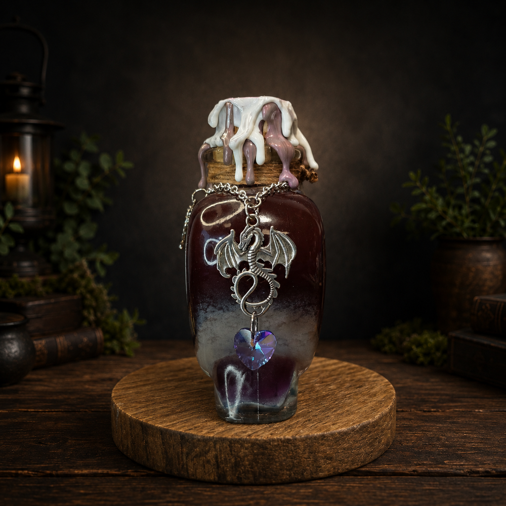 Handmade Ethereal Dragon Essence, A Color Changing Potion Bottle Prop