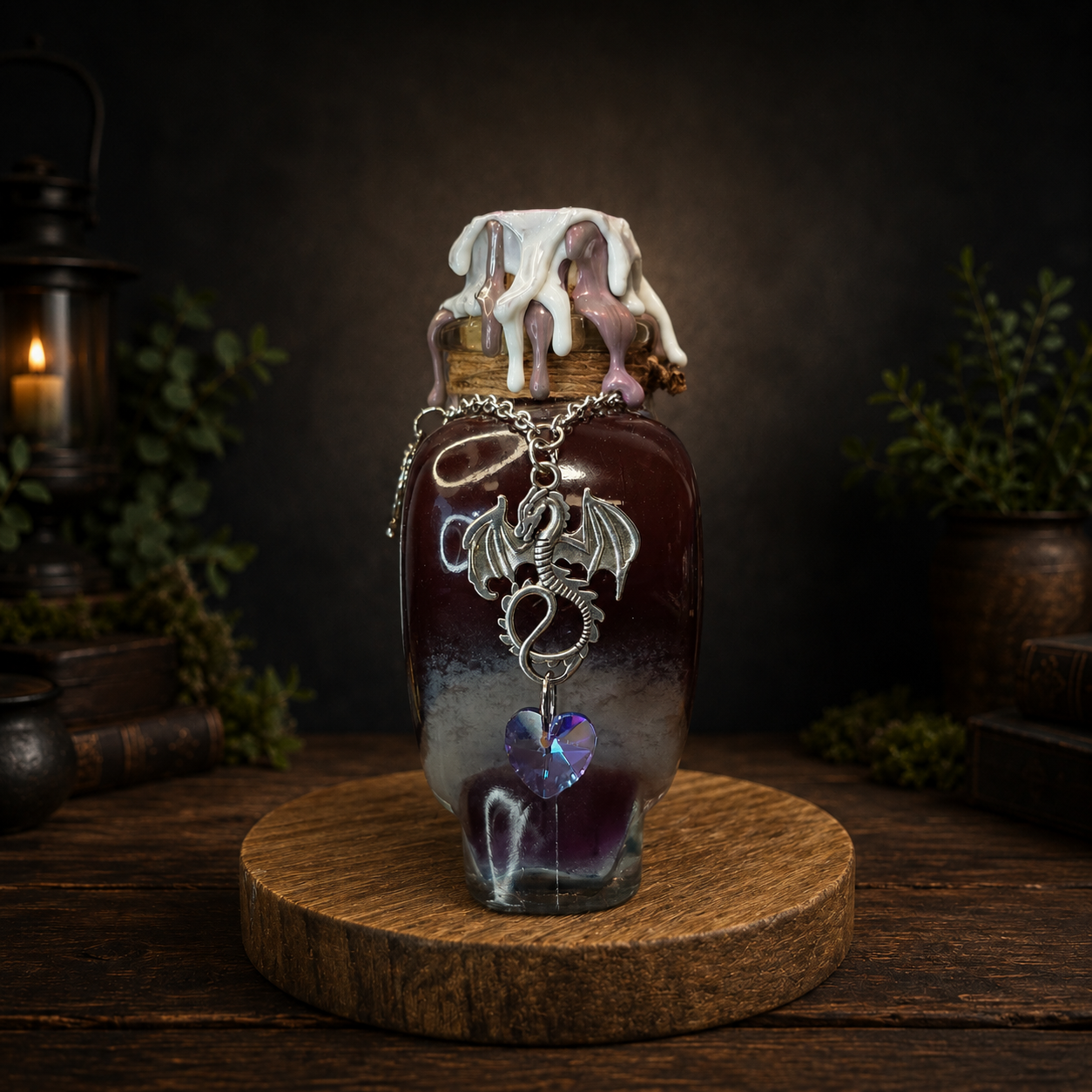 Handmade Ethereal Dragon Essence, A Color Changing Potion Bottle Prop
