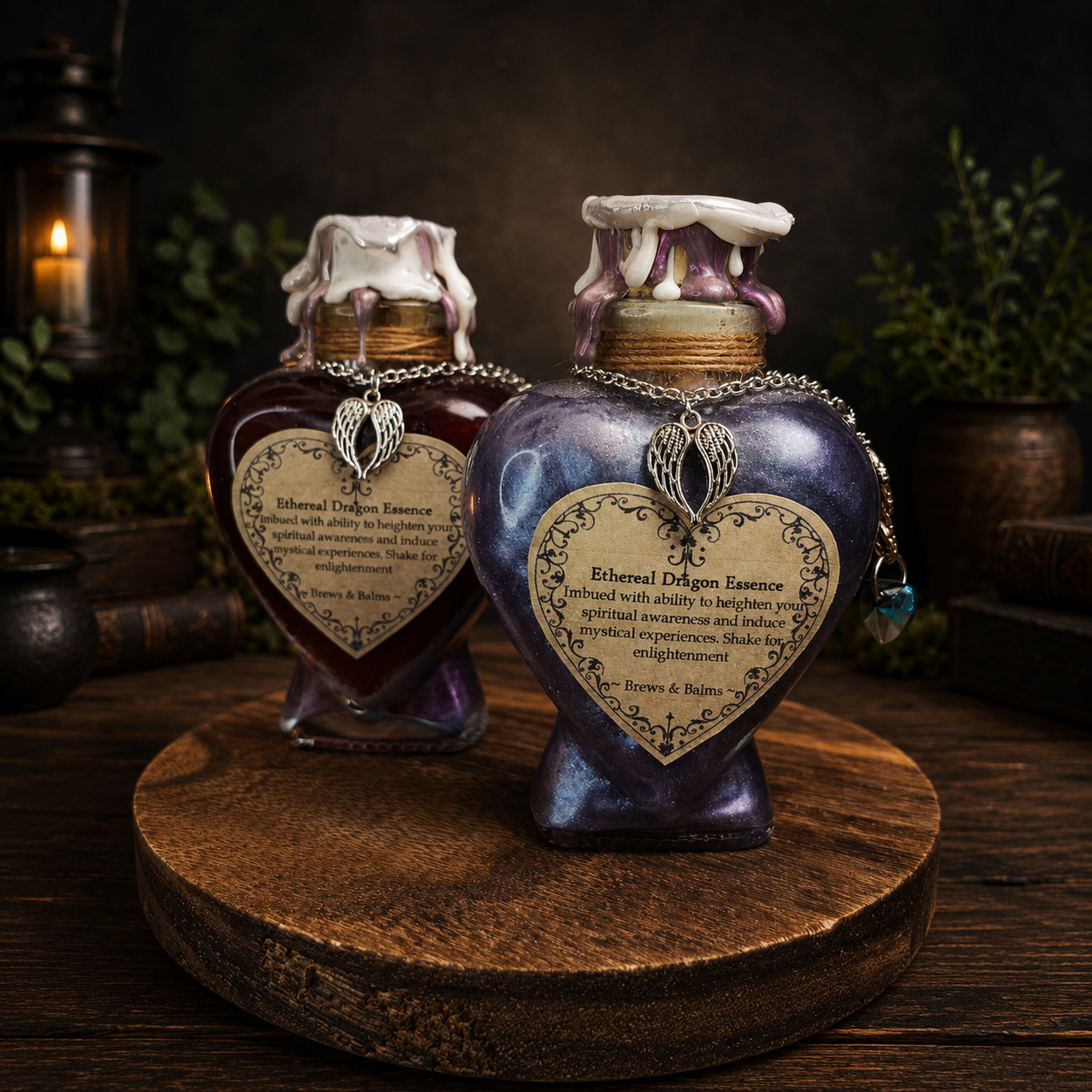 Handmade Ethereal Dragon Essence, A Color Changing Potion Bottle Prop