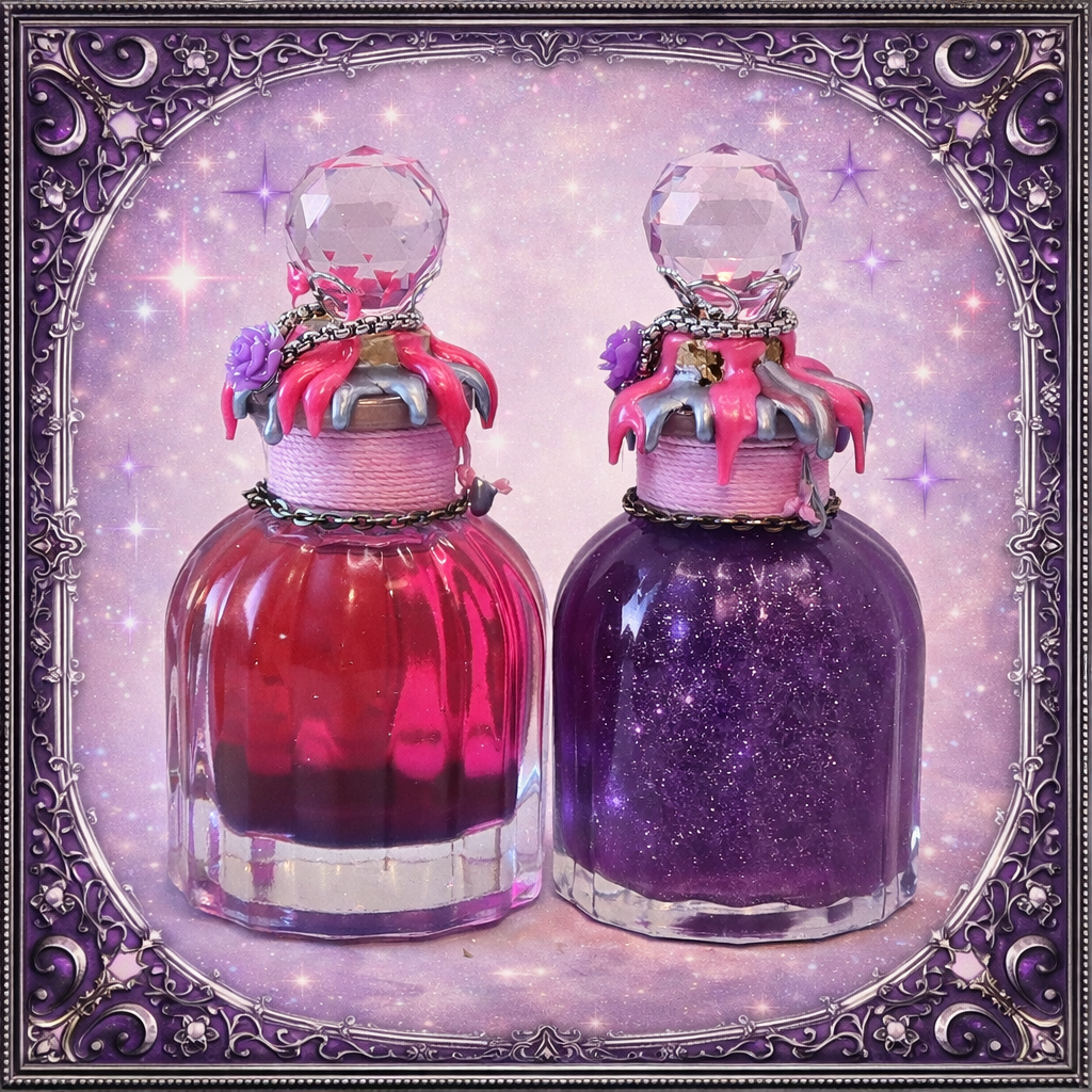 The End of Over-Explaining – Color-Changing Decorative Potion Glass Bottle | Pink to Purple