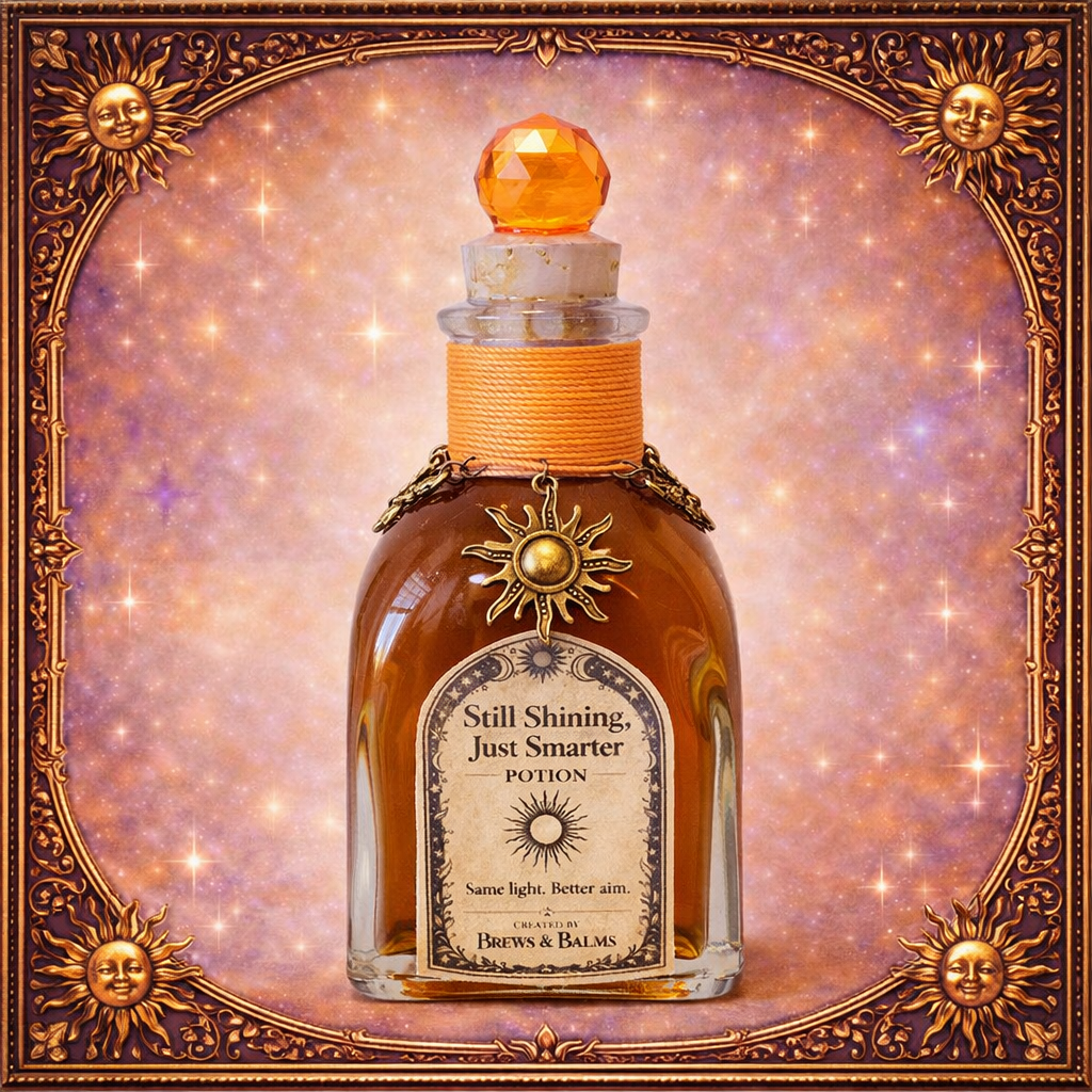 Still Shining, Just Smarter Color-Changing Decorative Glass Potion Prop Orange - Purple