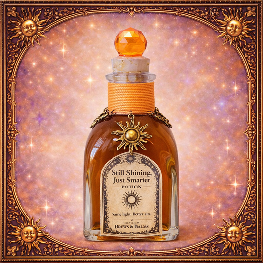Still Shining, Just Smarter Color-Changing Decorative Glass Potion Prop | Orange → Purple