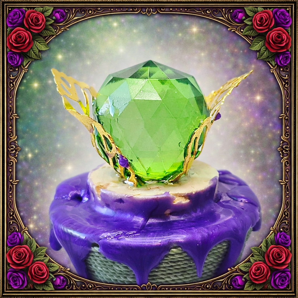 Thriving Color-Changing Decorative Potion Green - Purple Decorative Glass Bottle