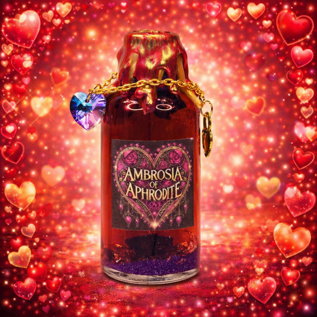 Ambrosia of Aphrodite A Color Changing Potion Bottle Prop Decorative 3.5 " Tall Round