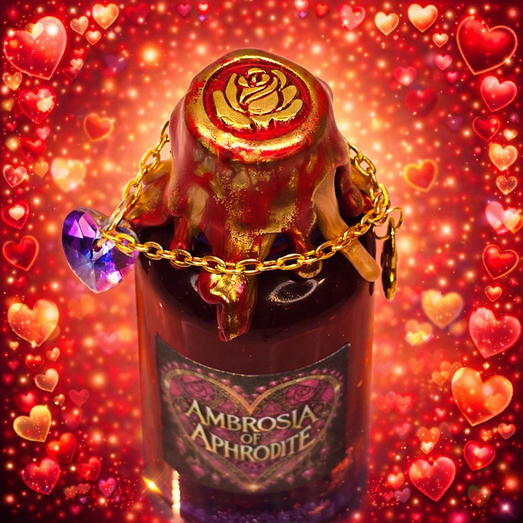 Ambrosia of Aphrodite A Color Changing Potion Bottle Prop Decorative 3.5 " Tall Round