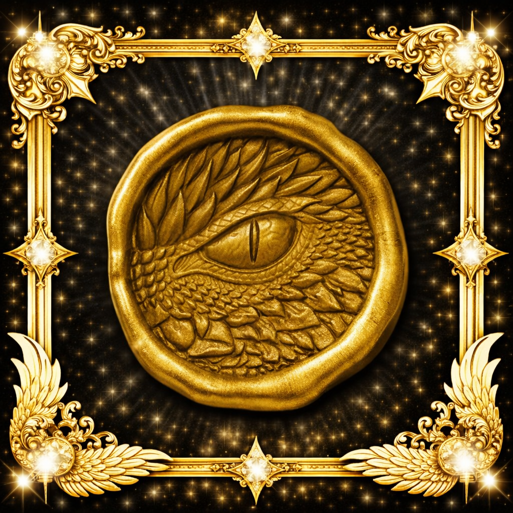 Wax Seal Stamp – Dragon Eye - Brass - For Sealing Envelopes and Gifts