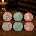 Handmade Fairy Peel & Stick Wax Seals – Set of 6 Envelope Seals