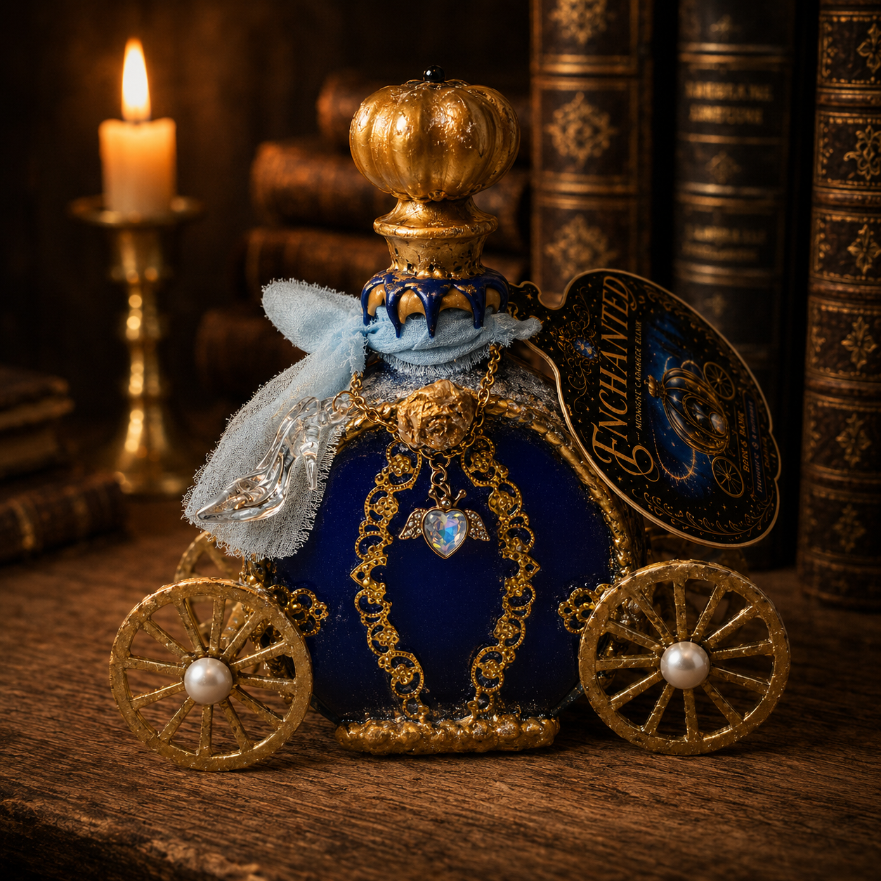 Enchanted – Midnight Carriage Elixir Decorative Color-Changing Potion Bottle