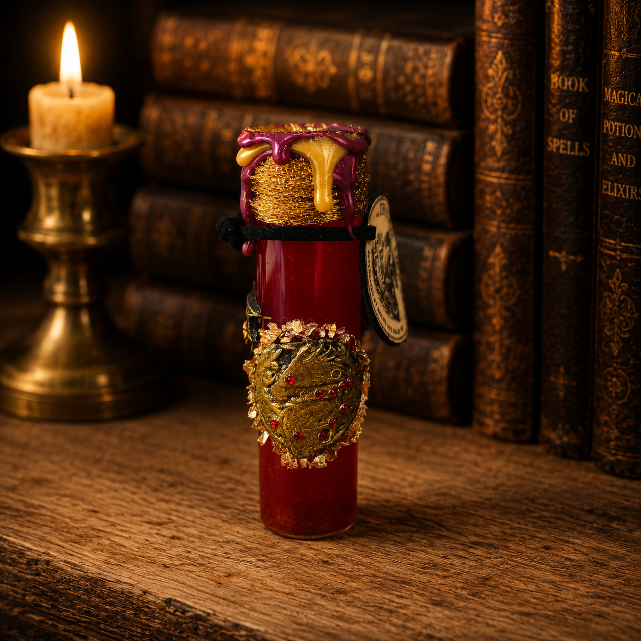 Dragon Fire Decorative Potion Prop | Dragoncore Fantasy Decor