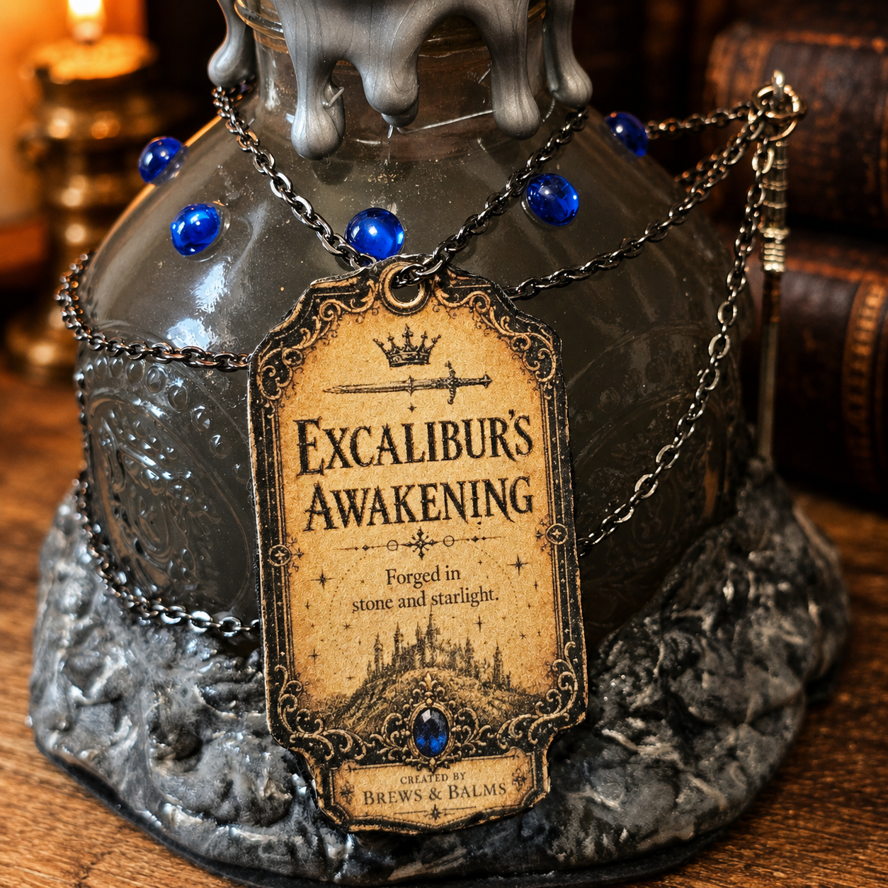 Excalibur’s Awakening | Color Changing Fantasy Potion Bottle