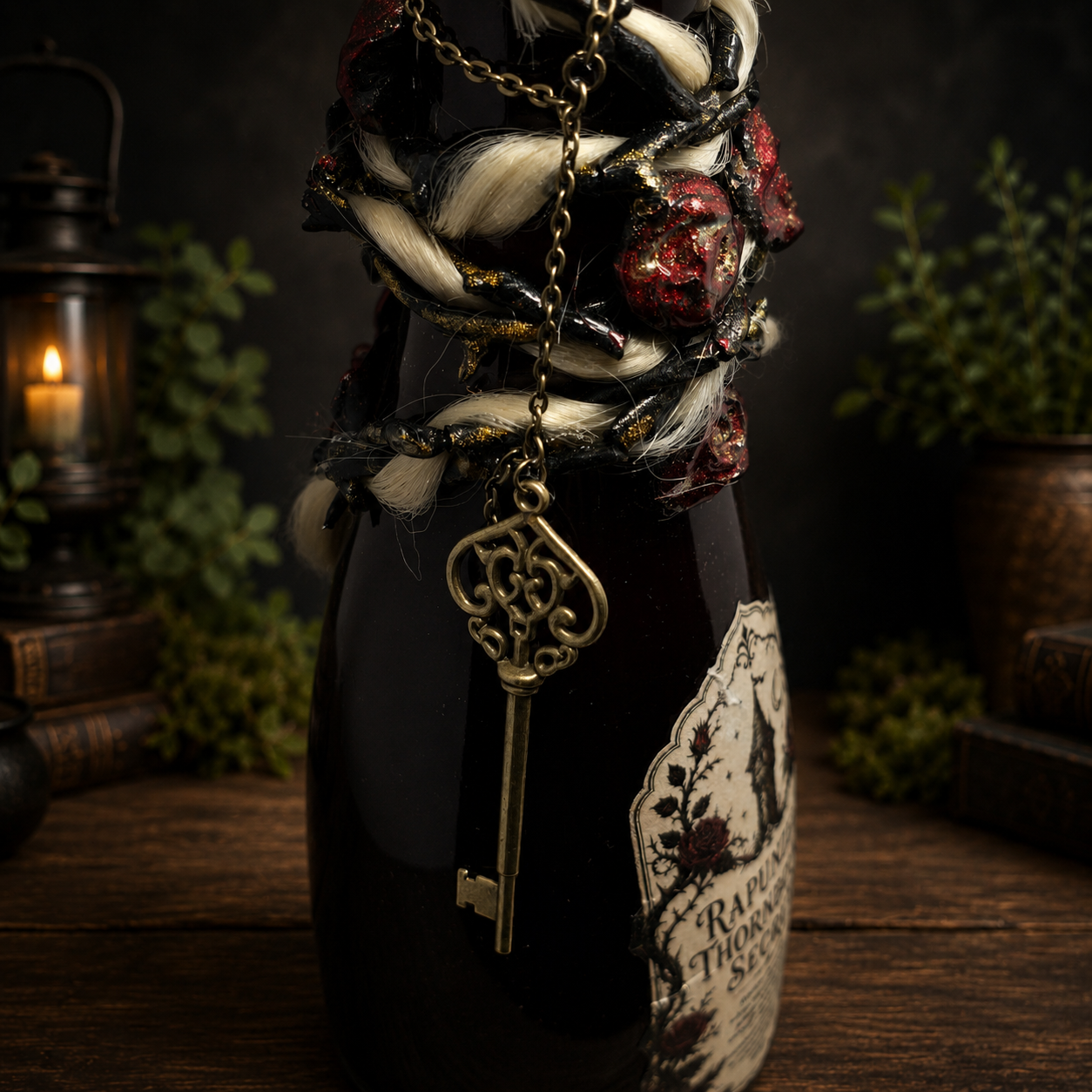 Handmade Rapunzel's Thornbound Secret Decorative Color Changing Potion Bottle Prop