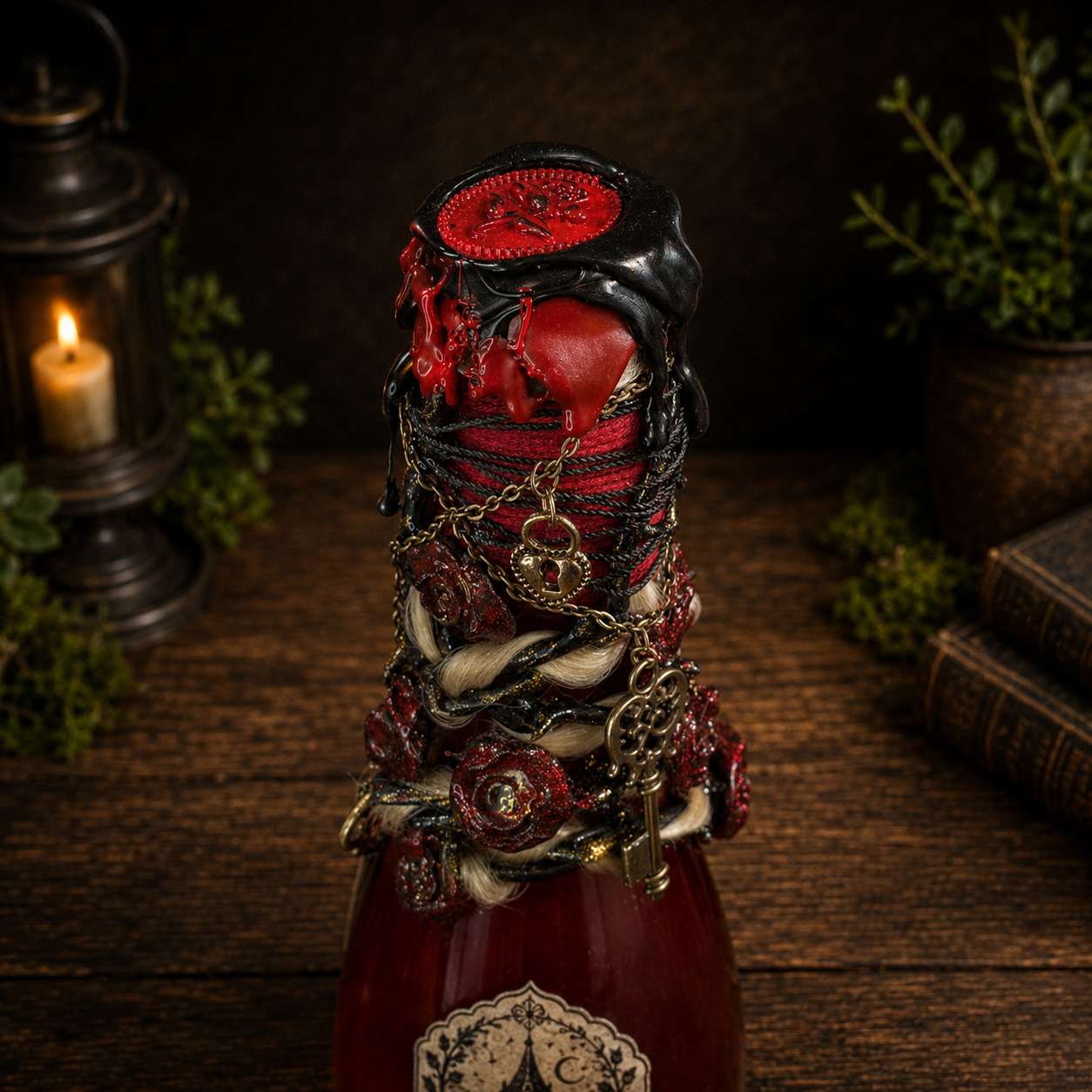 Handmade Rapunzel's Thornbound Secret Decorative Color Changing Potion Bottle Prop