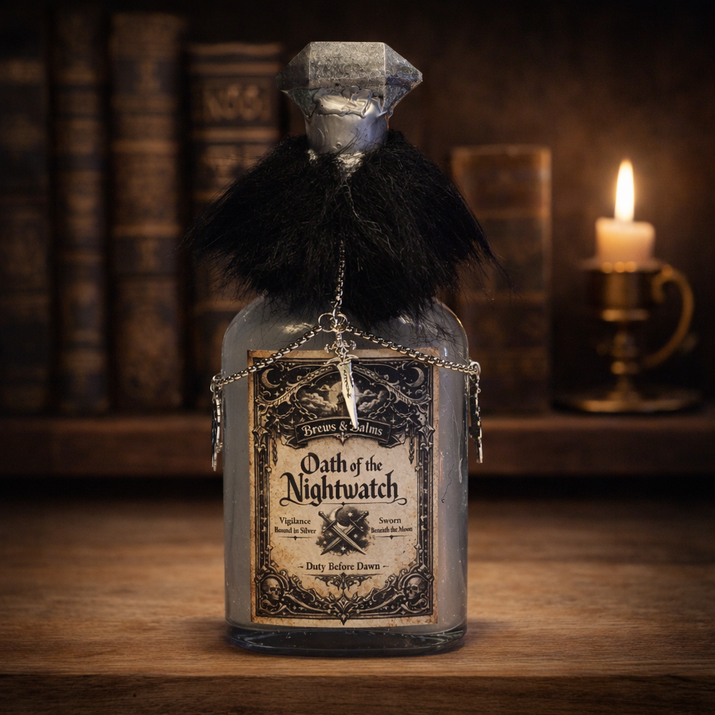 Oath of the Nightwatch Decorative Potion Bottle Prop White to Silver