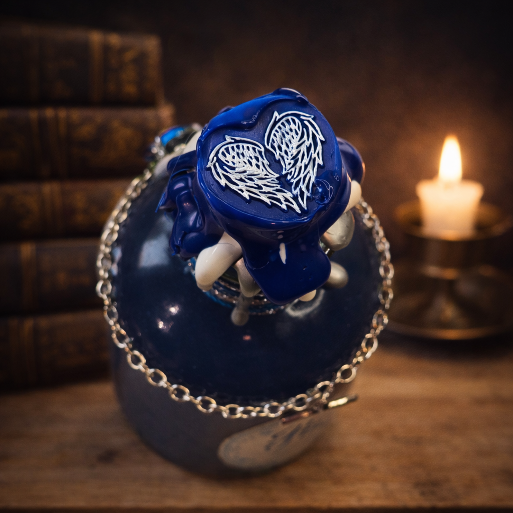 Peace Potion – Color Changing Decorative Bottle - White to Blue